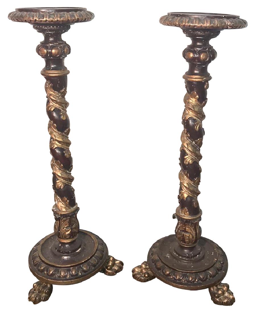 Large Scale Pair Of Italian Cathedral Sticks, (1 of 4)