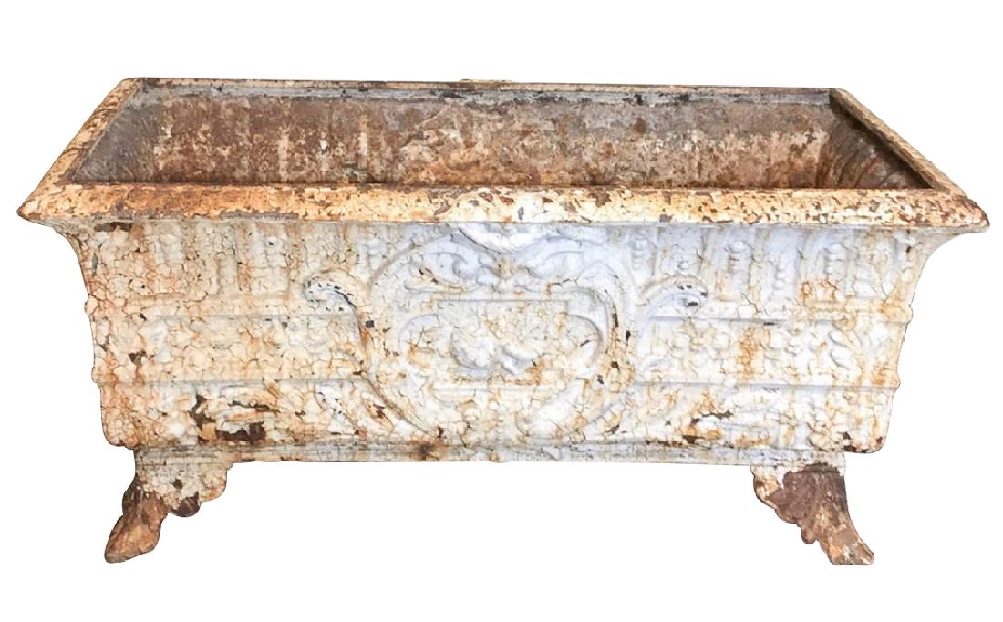 Antique French Cast-iron Footed Planter, Circa (1 of 3)
