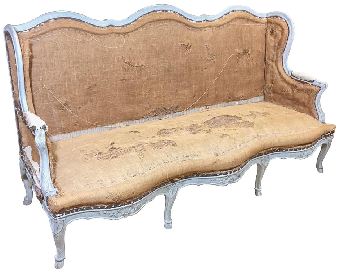 Large French Regence' Painted Sofa, Possibly (1 of 8)