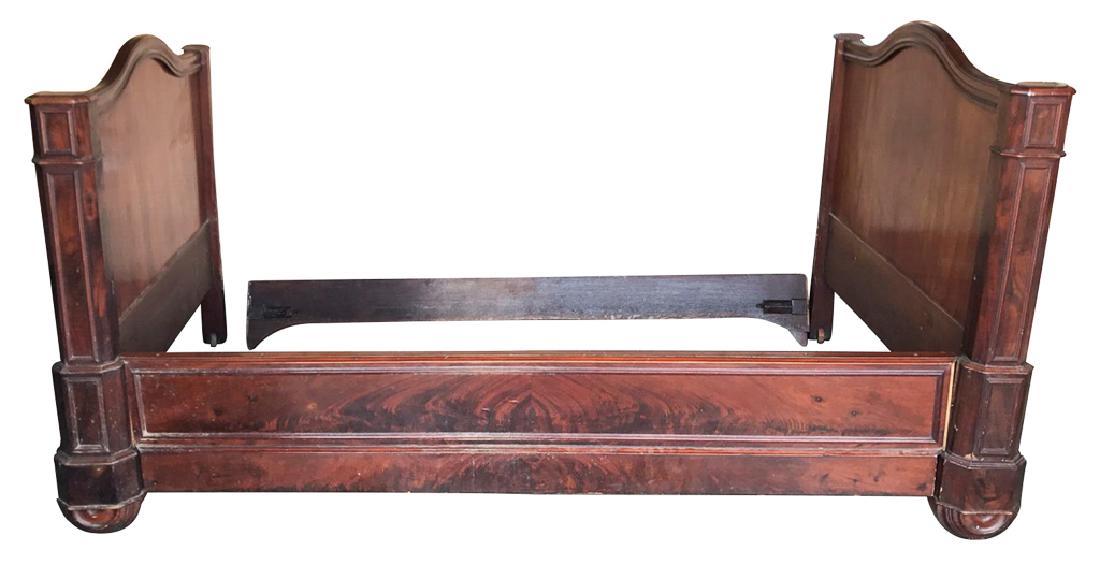 French Charles X Flame Mahogany Day Bed, (1 of 7)