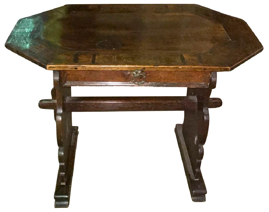 An 18th C. Italian Monastery Table, Walnut, (1 of 5)