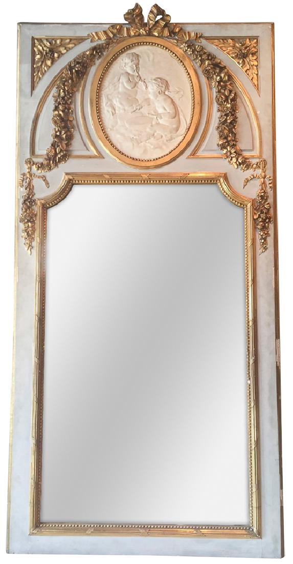 18th Century French Trumeau  Mirror (1 of 6)