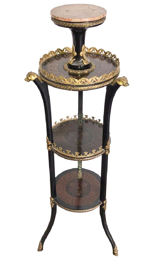 French Napoleon Iii Mahogany Stand, With Greek (1 of 6)