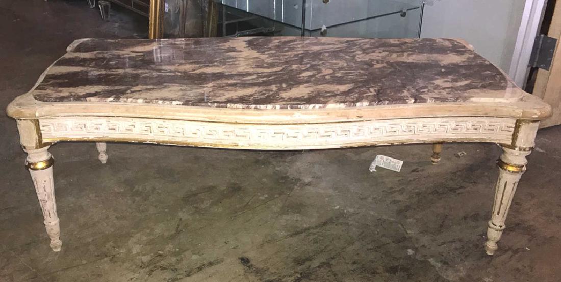 French Louis Xvi Painted Coffee Table, Nice (1 of 3)