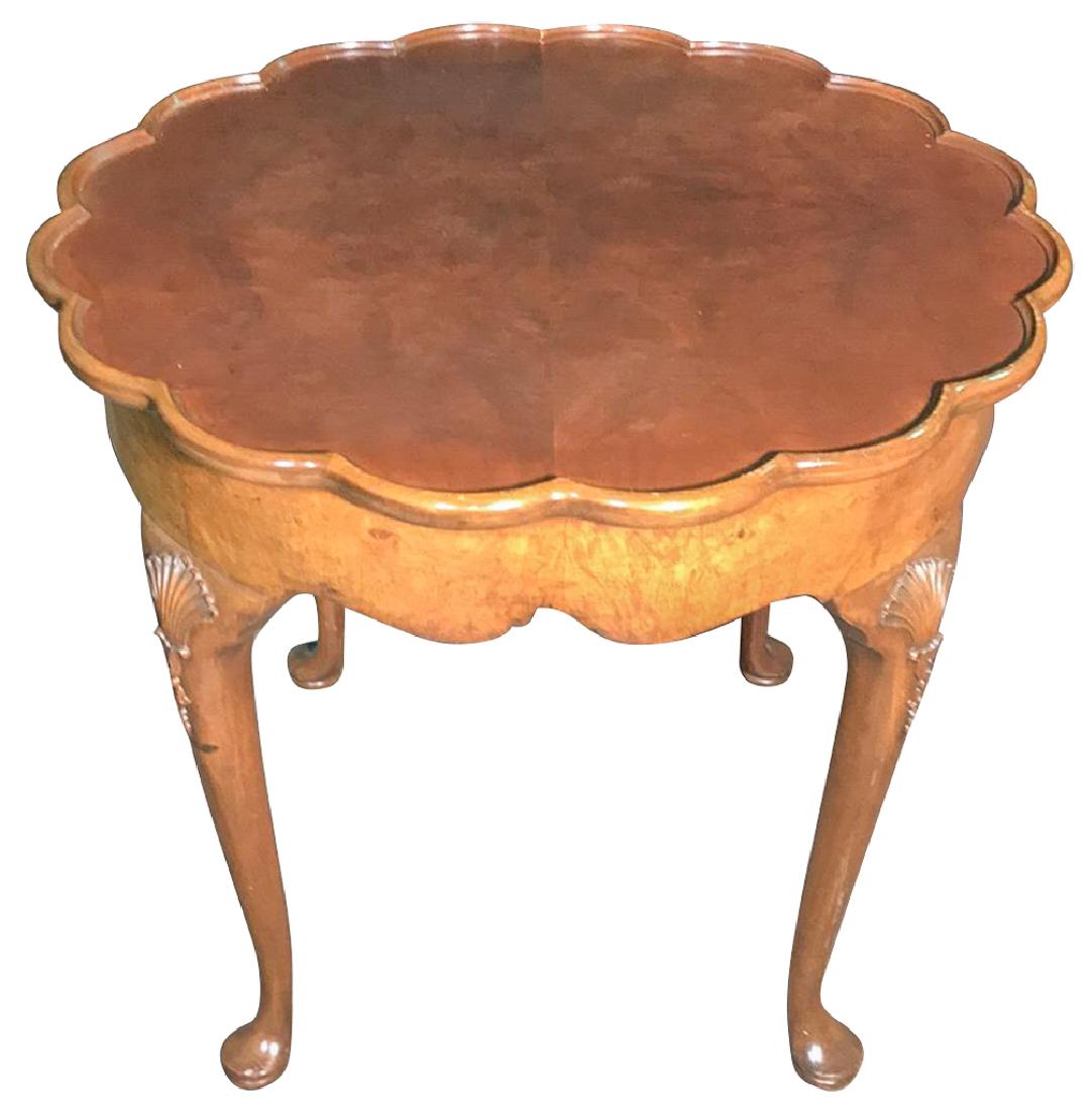 English Queen Anne Style Burl Walnut O (1 of 4)