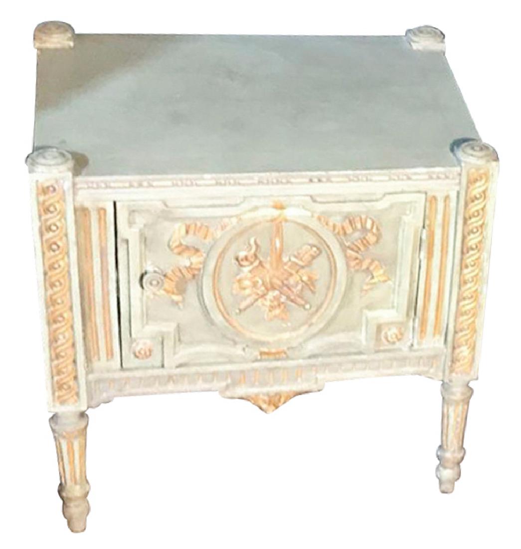 Painted French nightstand (1 of 3)