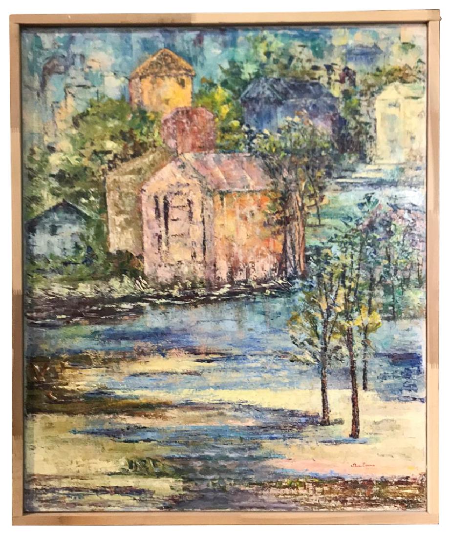Theda Evans, American Impressionistic Oil On: canvas, 31 x 38