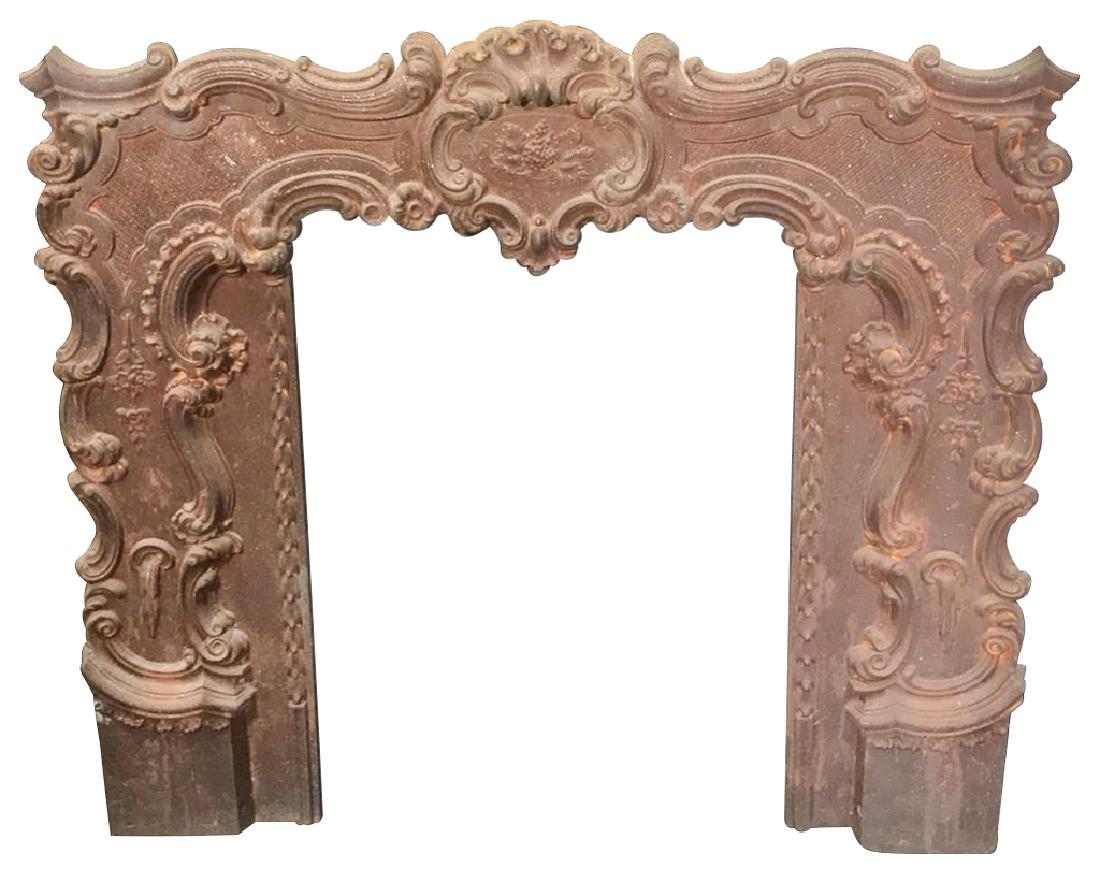 English Victorian Cast-iron Fire Surround, (1 of 4)