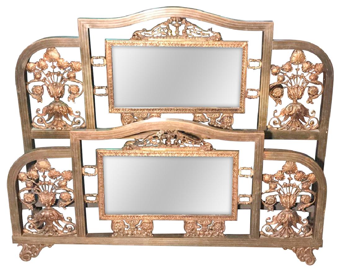 Fancy French Heavy Brass Bed, With Cast Bronze (1 of 4)