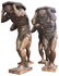 Set Of 4 Italian Carved Walnut Figural