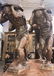 Set Of 4 Italian Carved Walnut Figural - 7
