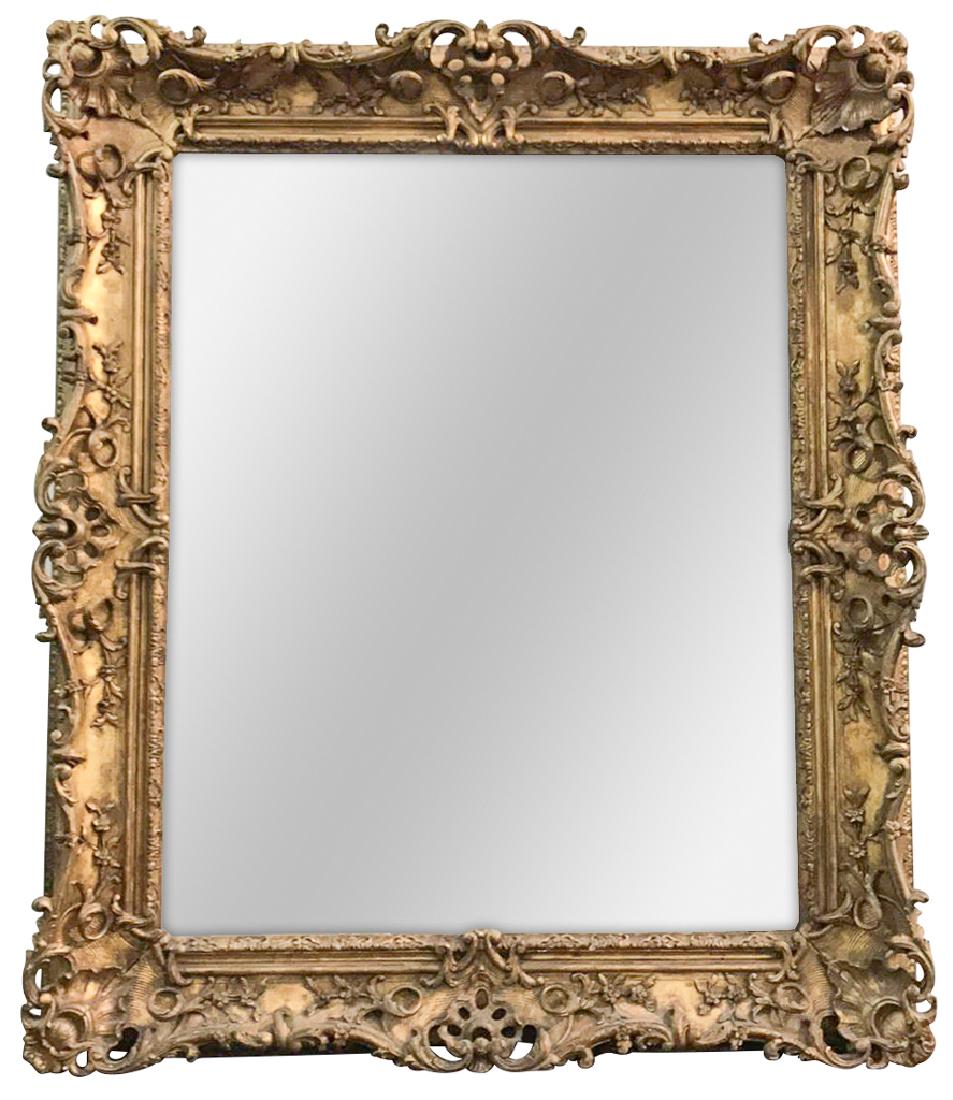 Large 19th Century English Giltwood Mirror, (1 of 6)