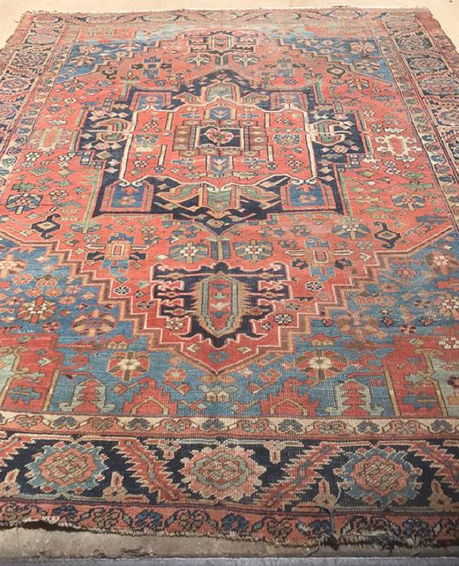 8'3" X 10'7" Antique Heriz Carpet (1 of 3)