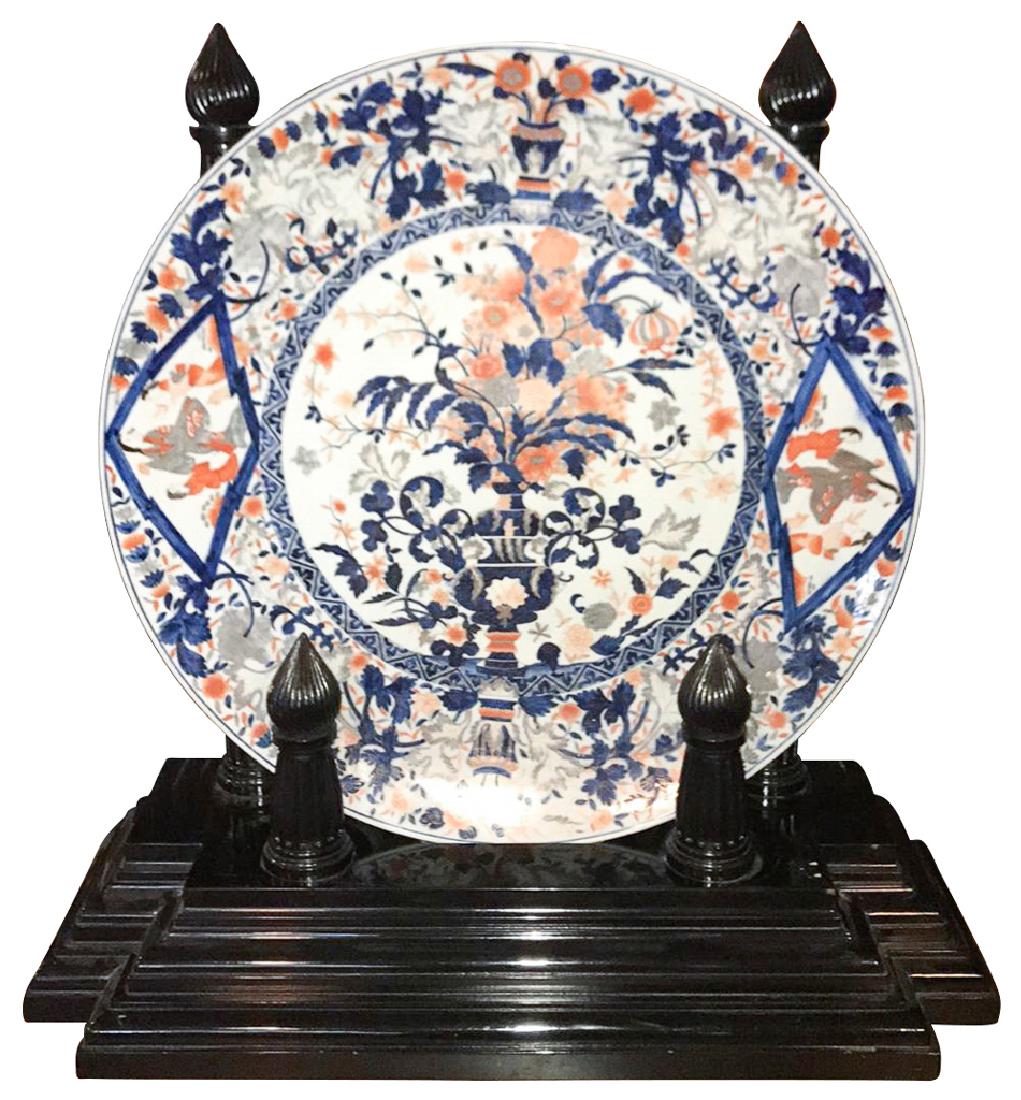 Palatial 19th Japanese Imari Charger, On C (1 of 4)
