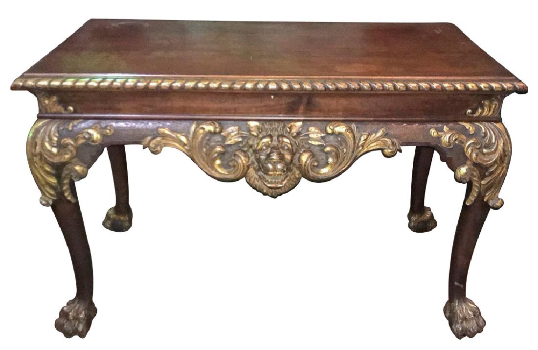 Irish Chippendale Style Carved Mahogany C (1 of 7)