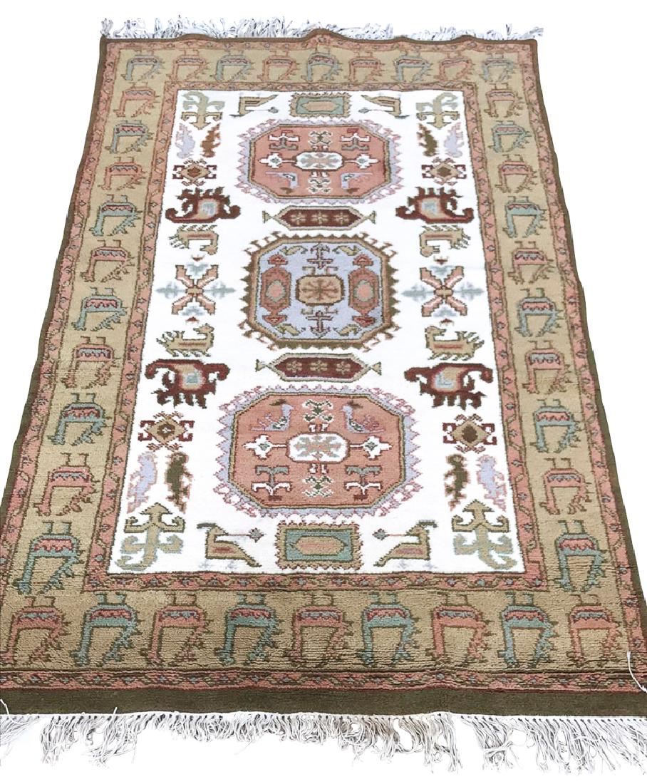 3' 10 X 6' 1 Hand Made Indian Oushak Carpet (1 of 4)