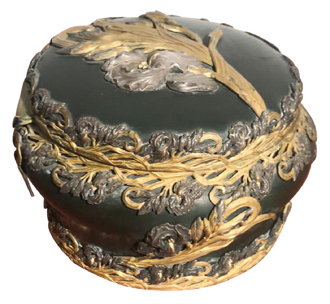 Superb French Art Nouveau Bronze Trinket Box, (1 of 7)