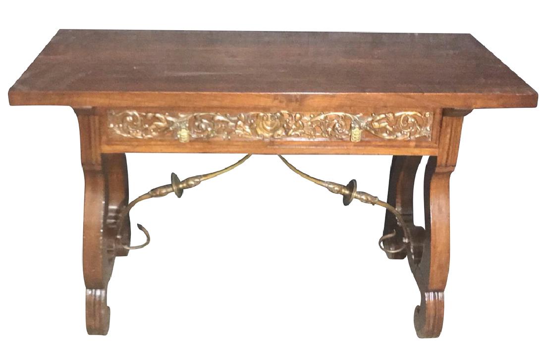 Spanish Renaissance Style Walnut Console, With (1 of 5)