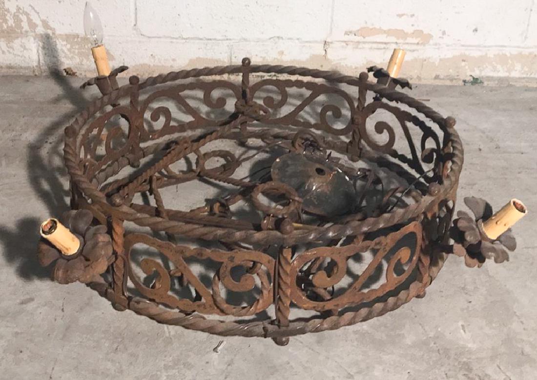Antique French Wrought Iron Fixture, Is (1 of 2)