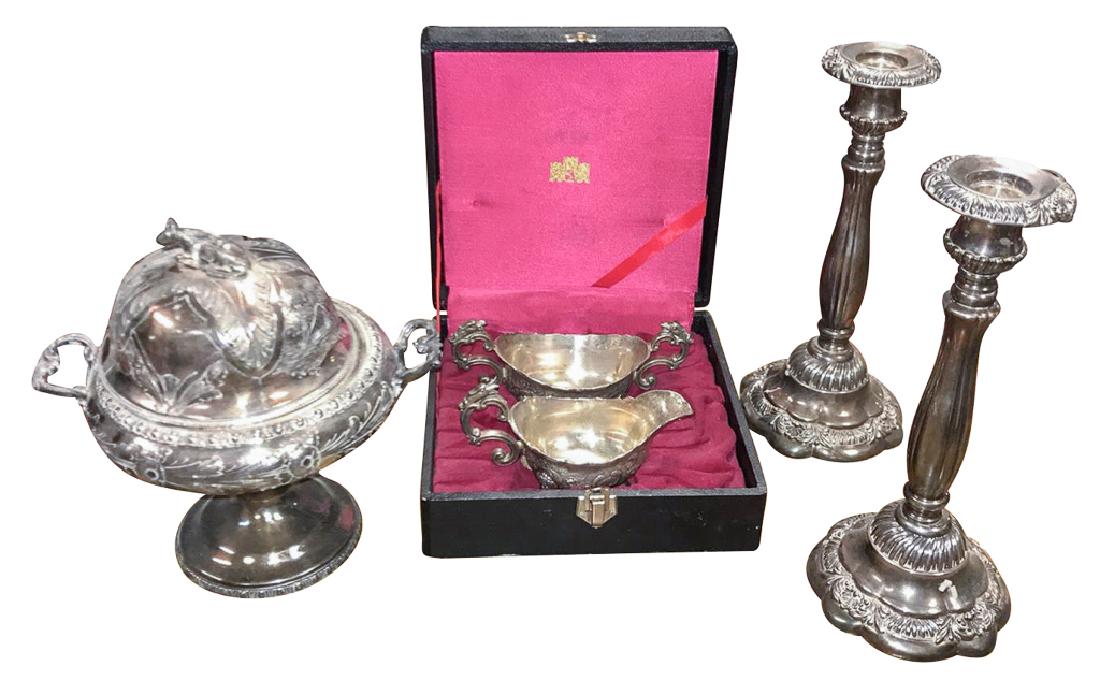 5 Pc Silver Lot; Heavy Continental Silver C (1 of 2)