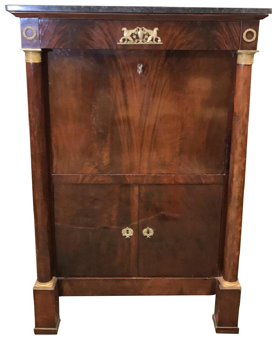 Period Empire Flame Mahogany Abbatant, 18 D, (1 of 8)