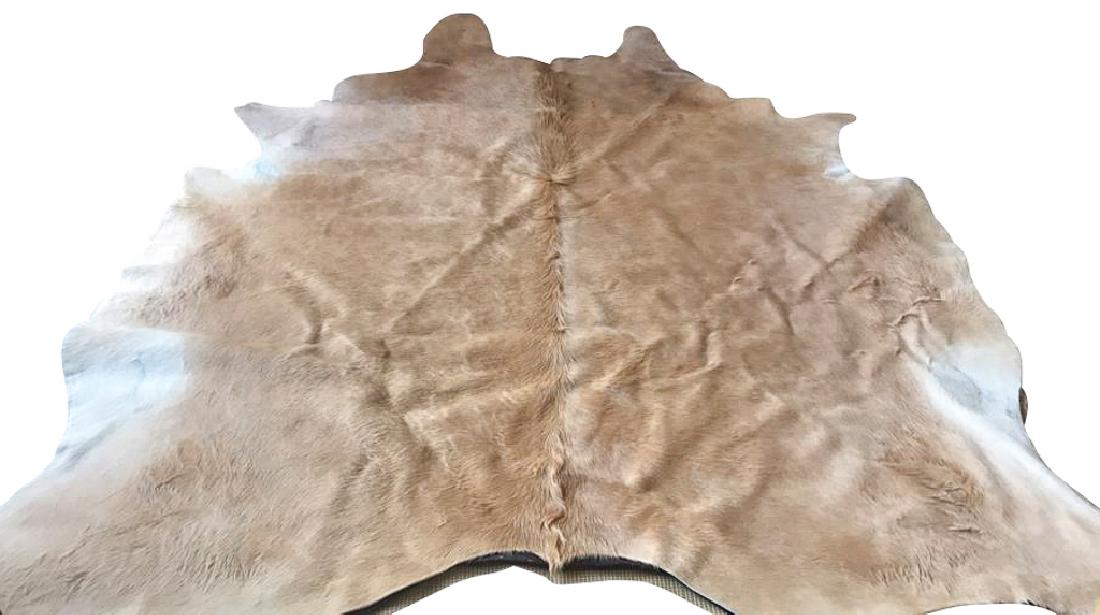Nice Palomino Colored Cow Hide Rug, Good (1 of 4)