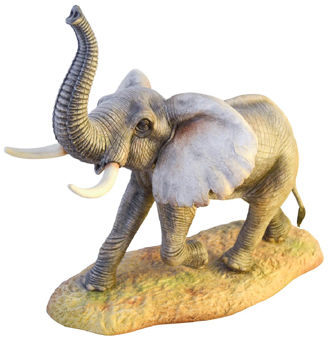 Connoisseur Of Malvern, England "elephant": Grey, Hand-painted Porcelain, Hand-sculpted By The Artisans Of Connoisseur, UK. Museum Quality Porcelain, Limited Edition, Signed, Numbered, Edition: 25 Only. This Is # 4/25. Hallmarked On Bottom, Con