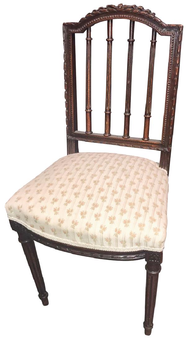 English Hepplewhite Mahogany Vanity Chair: Good Condition