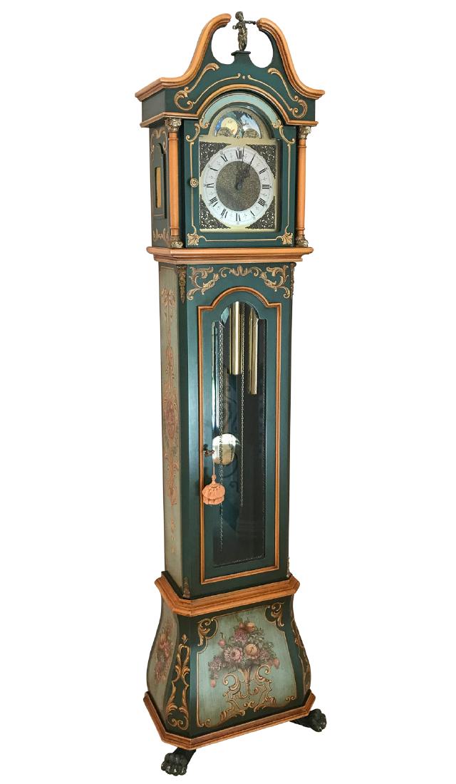 Italian Hand Painted Tall Case Clock (1 of 4)