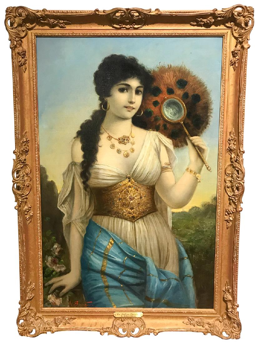 Anton Brentano, German.   "an Italian Beauty" (1 of 7)