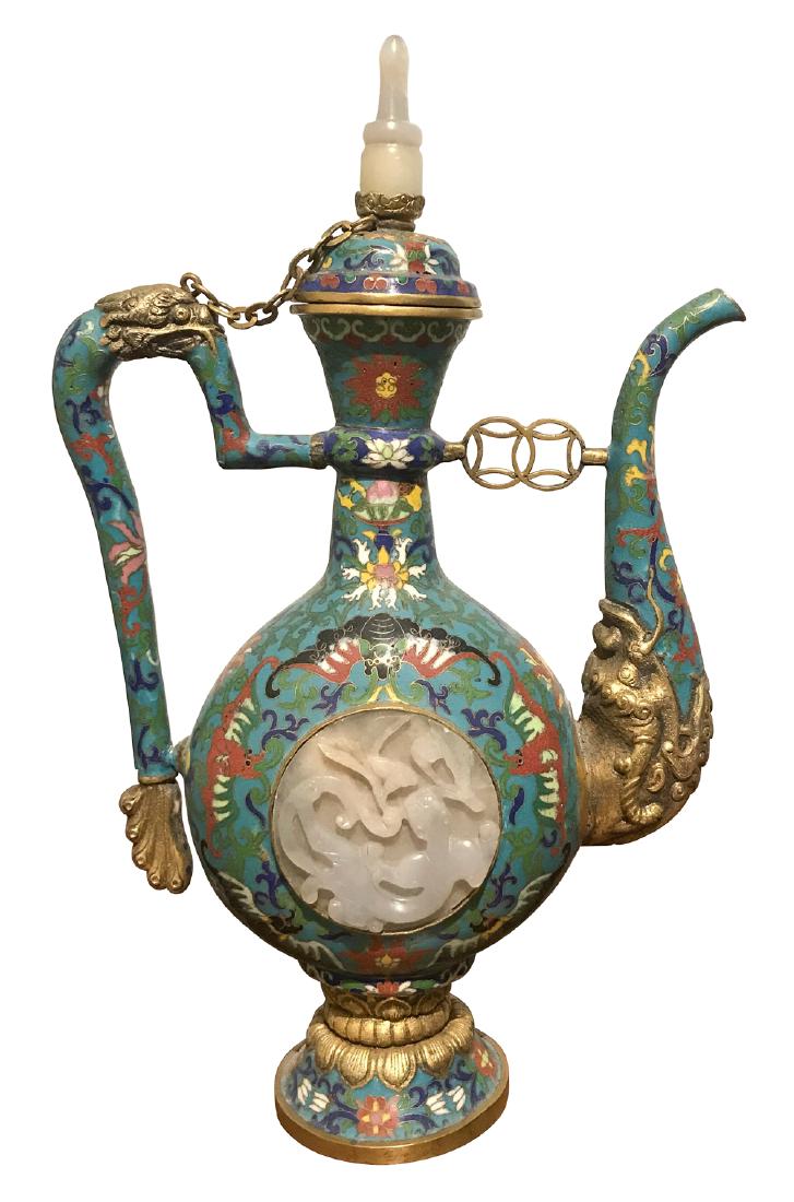 19th C. Cloisonne Pitcher (1 of 5)