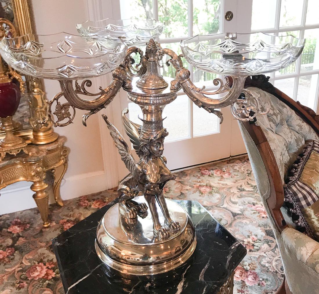 In Manner of Christoplhke 3 Arm Epergne (1 of 3)