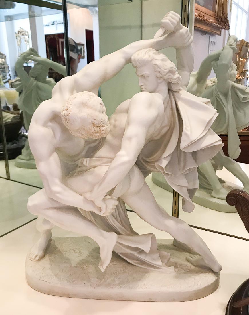 Kaiser Porcelain Of Gladiators Figting (1 of 2)