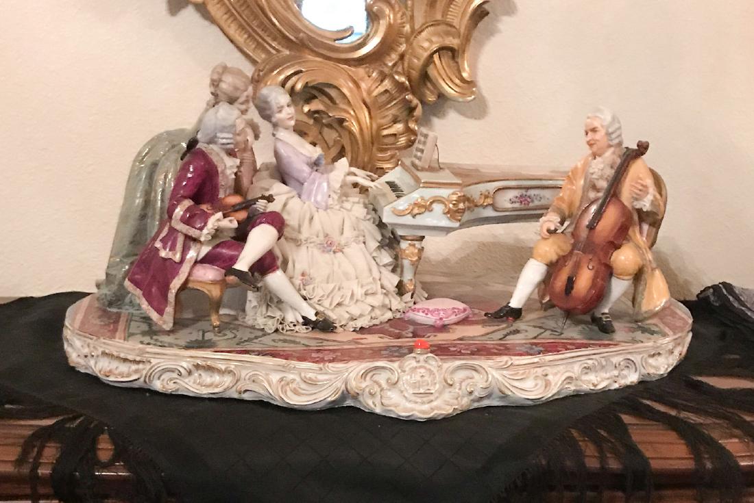 Large German Porcelain Grouping Parlor Scene (1 of 4)