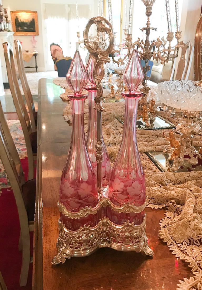 Fine Quality Christofle Silver Plate Tantalus (1 of 3)