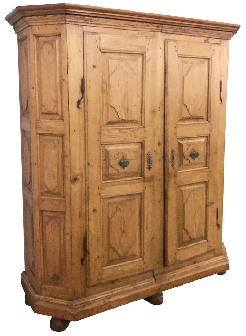 Continental Pine Paneled Door Armoire (1 of 6)