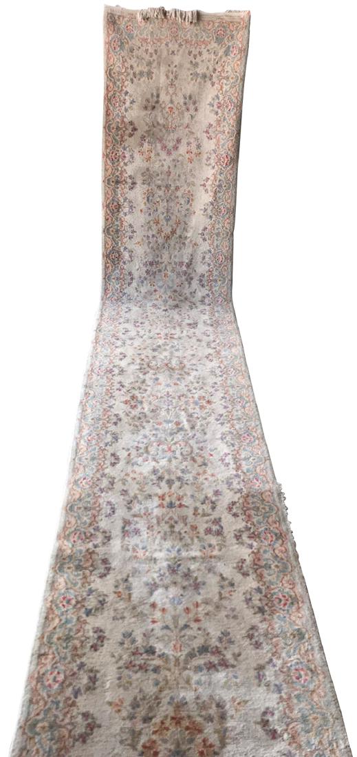 Persian Kirman Runner, 17 8 In L X 31 In Wide (1 of 4)