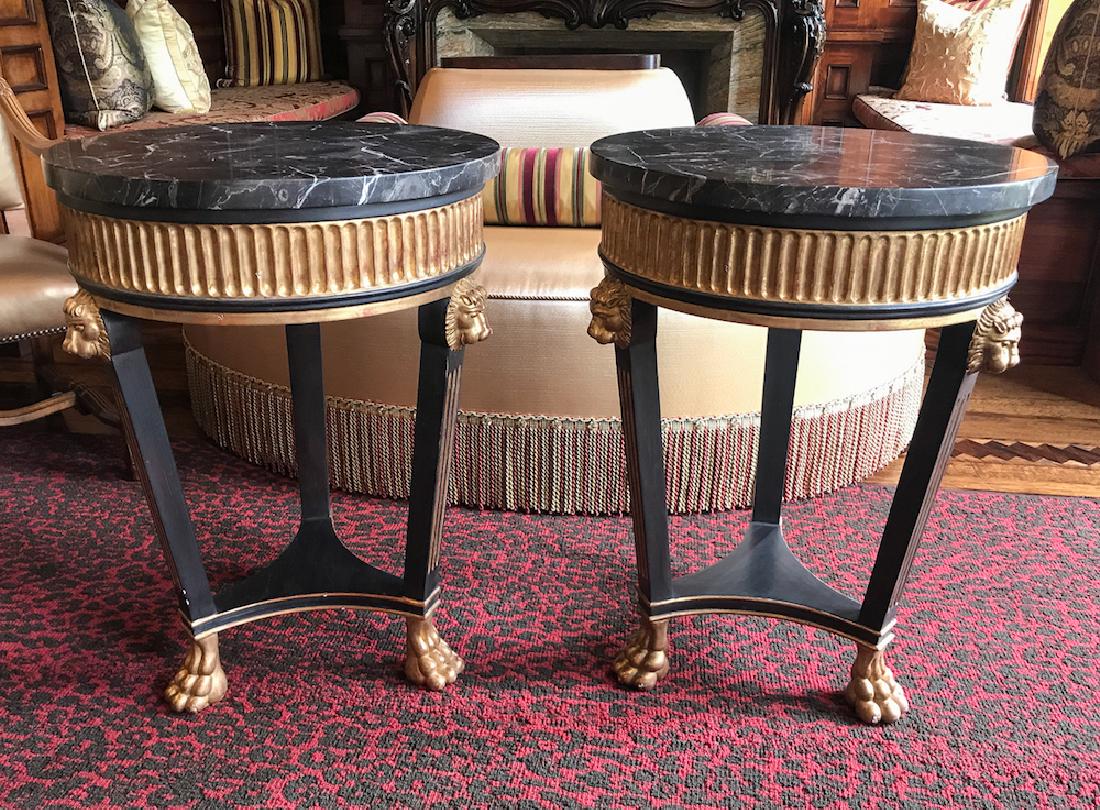 Fine Pair Of Italian Marble Top Side Tables (1 of 4)