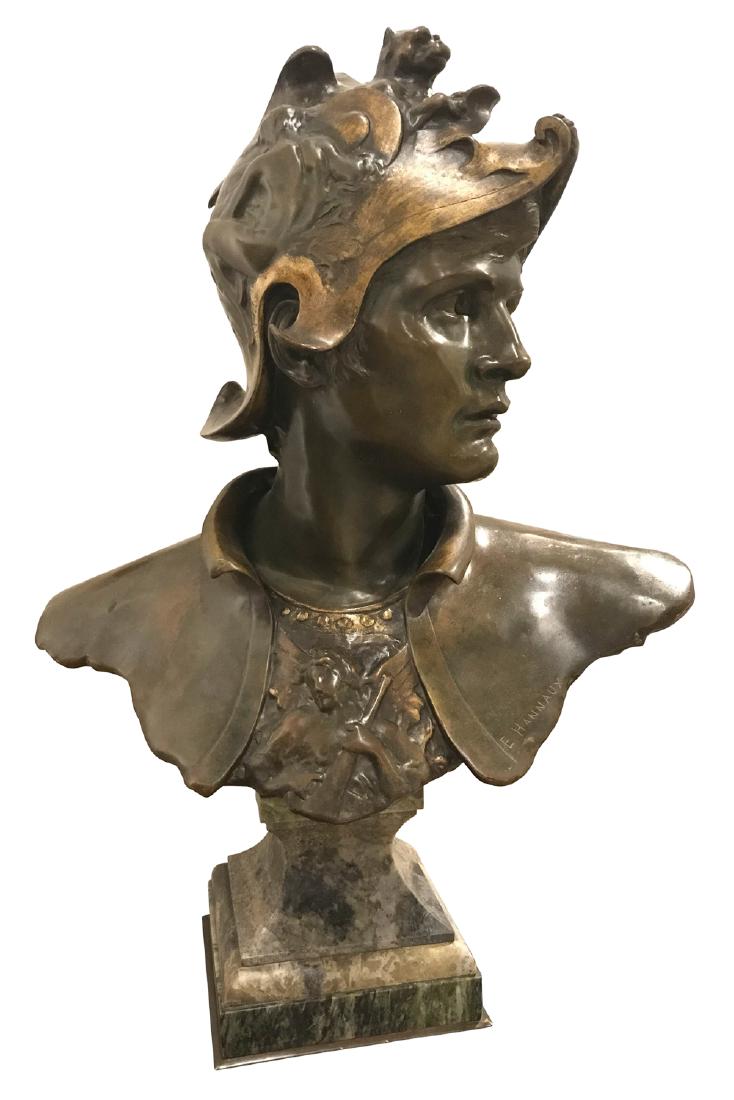 19th C. Bronze Bust By Emanuel Hannaux (1 of 7)