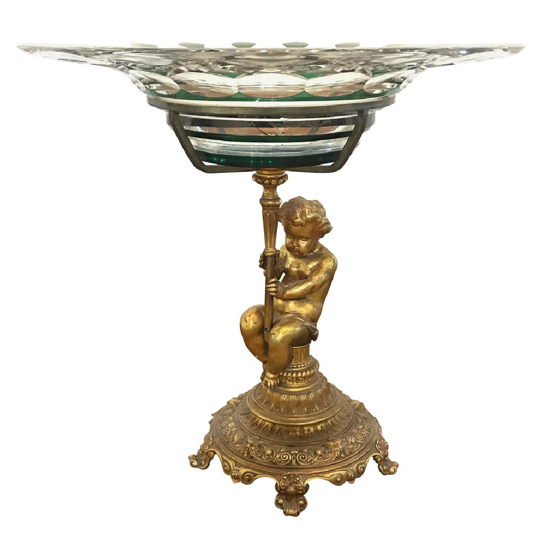 19th C. French Bronze Cherub Centerpiece (1 of 4)