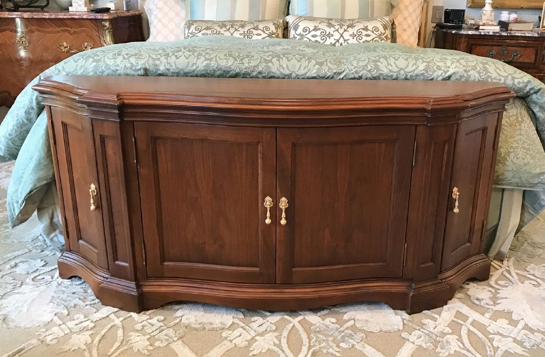 Custom Walnut Electric Tv Cabinet (1 of 2)