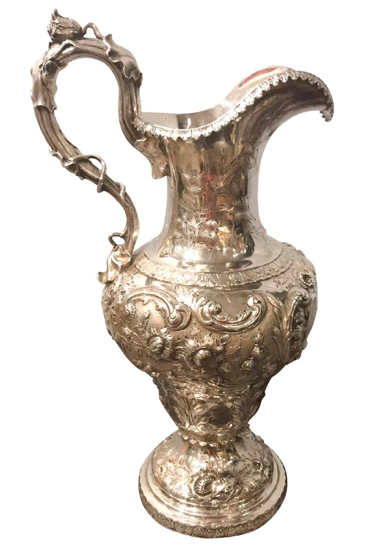 Finely Chased American Coin Silver Ewer, (1 of 5)