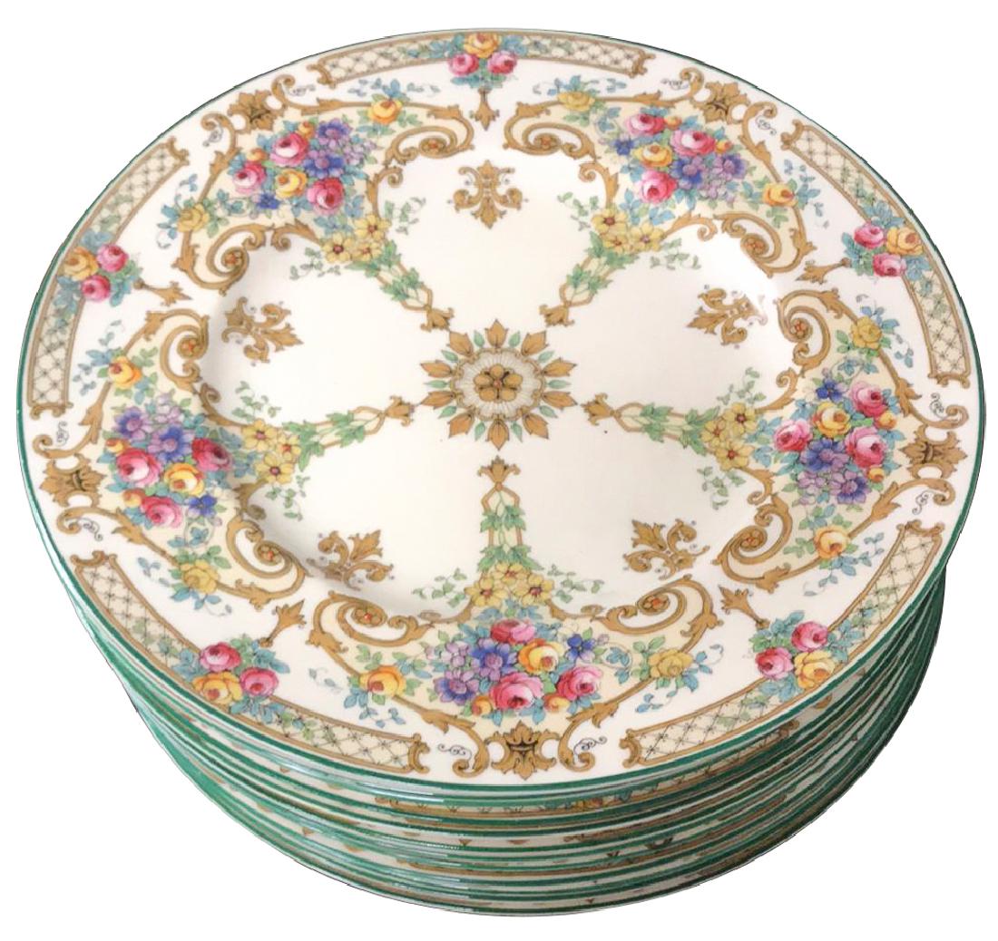 Set Of 12 Royal Worcester Dinner Plates (1 of 4)