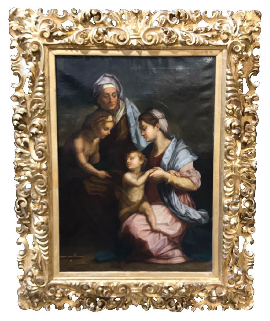 18th C. Italian Oil On Canvas Religious Scene (1 of 8)
