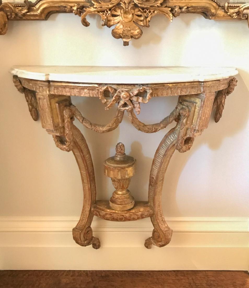 19th C. French Neo-classical Giltwood Console (1 of 5)