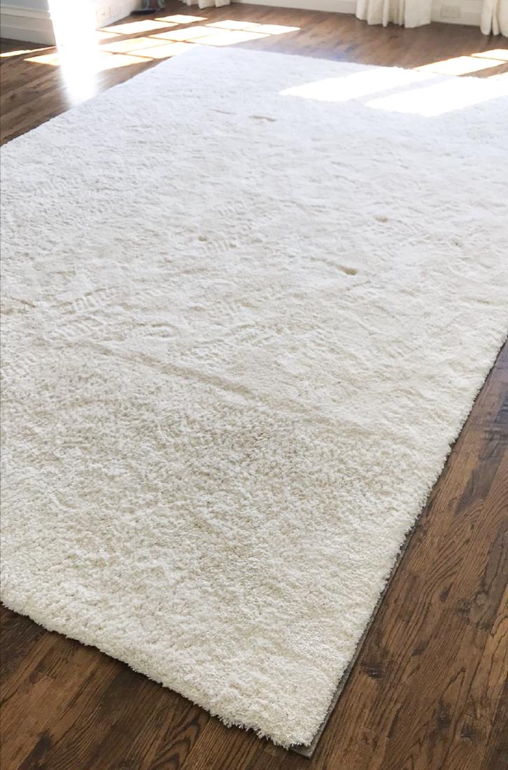 Custom White Shag Carpet Room Rug. 9 X 12 6 (1 of 3)