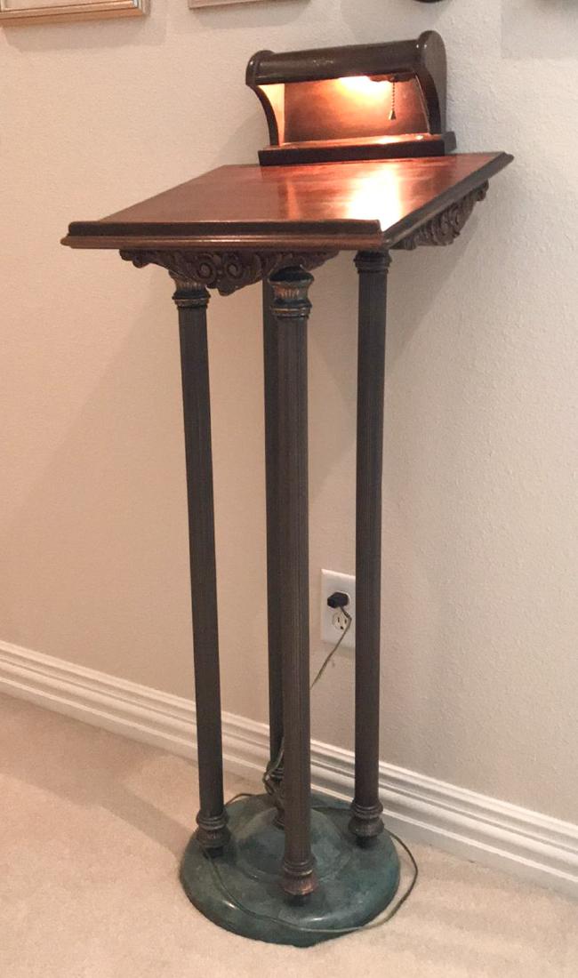 Antique Victorian Mahogany Lecturn: from the estate of Ken and Pat Hodge.