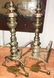 Pair Of Early Georgian English Brass Andirons - 3