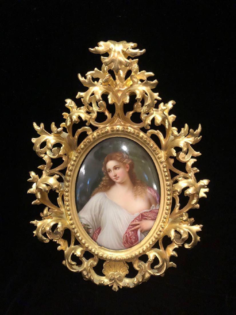 Antique Italian Porcelain Plaque. (1 of 2)