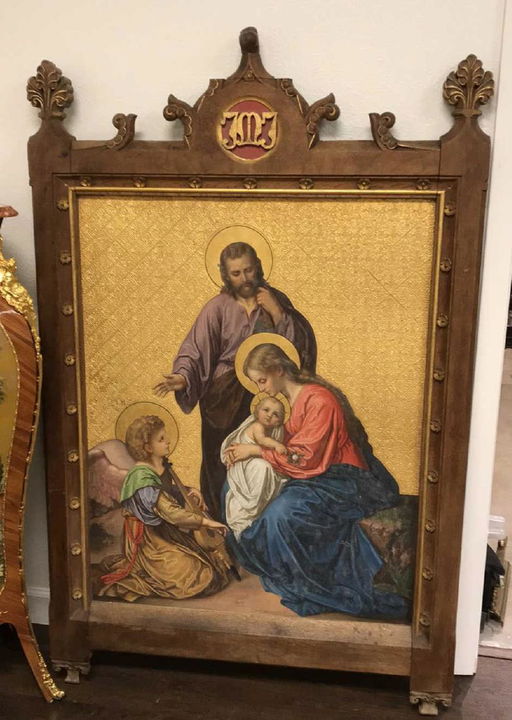 Gilded Framed Religious Painting Joseph Mary Jesus Apr 27 2019 J Garrett Auctioneers In Tx